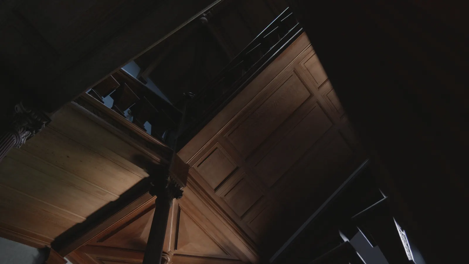 La Luzière : l'escalier et ses boiseries